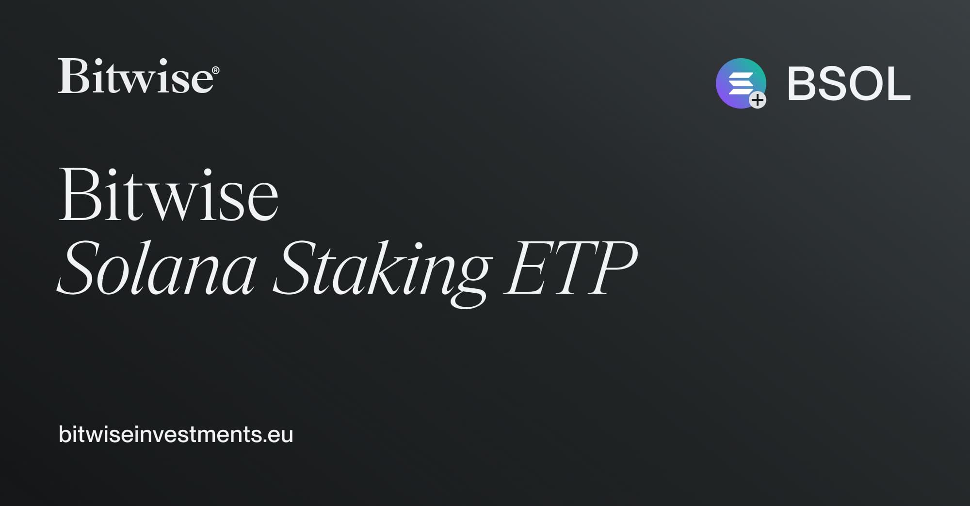 Bitwise Solana Staking ETF đạt 55 triệu USD khối lượng giao dịch ngay ngày đầu ra mắt